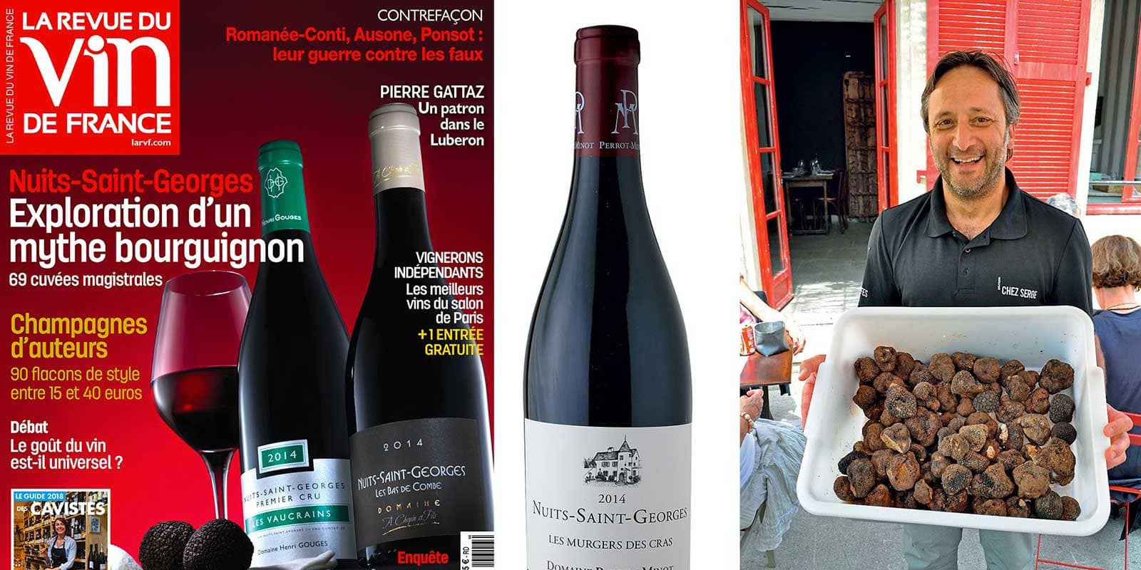 Couverture de la Revue du vin, Nathalie Baylaucq